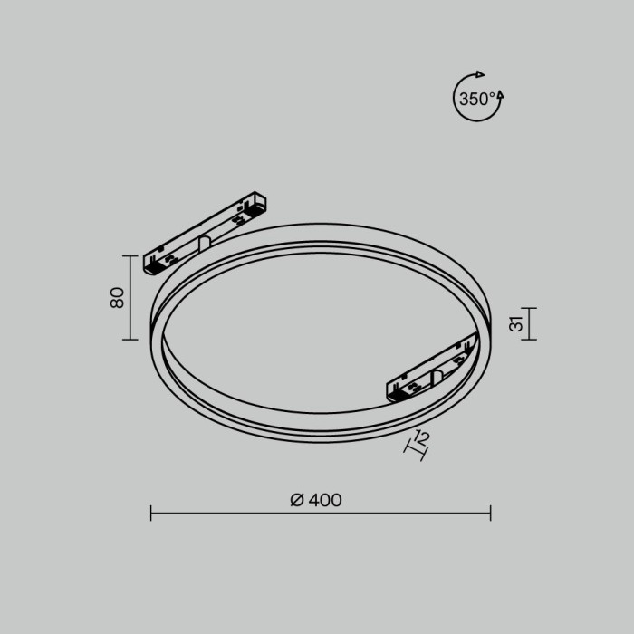 Трековый светильник Maytoni Technical TR227-2-24W4K-B