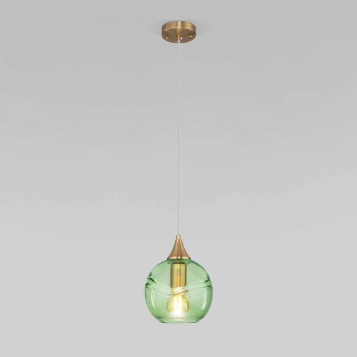 Подвесной светильник Eurosvet Lotus 50221/1 зеленый
