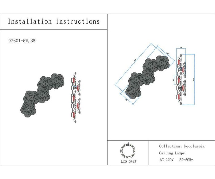Бра Kink Light Грея 07601-5W,36