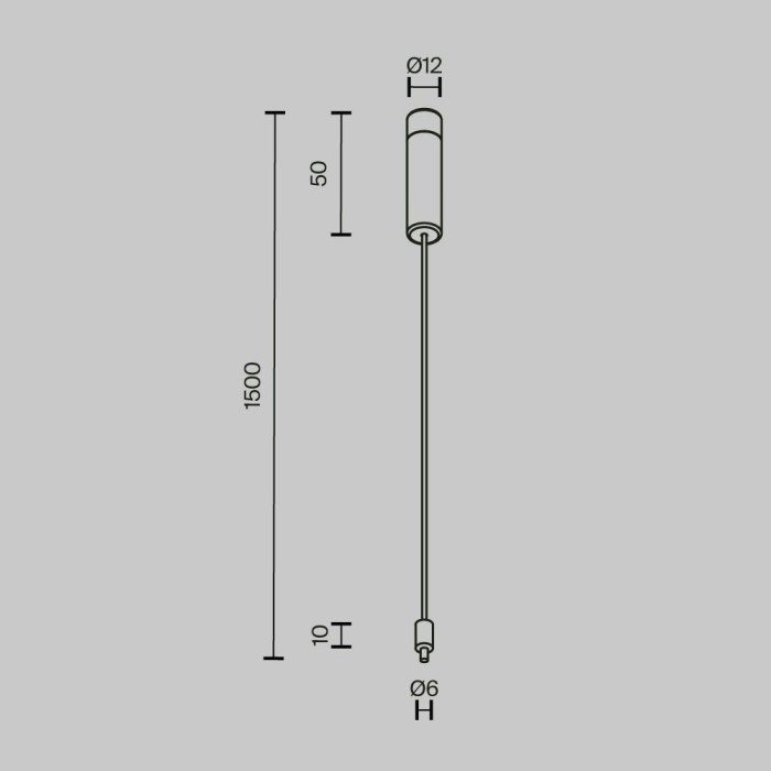 Основание и тросовый подвес Maytoni Technical CA009PM-BS