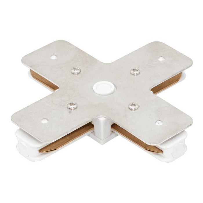 Коннектор X-образный однофазный DesignLed CN2-WH-X 003726