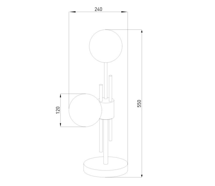 Настольная лампа Eurosvet Volver 01383/2 латунь