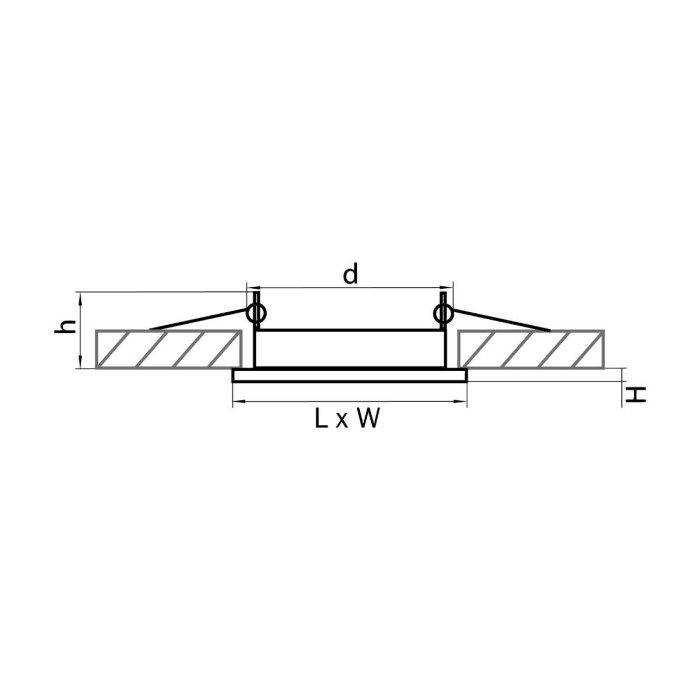 Встраиваемый светильник Lightstar Tensio 212127