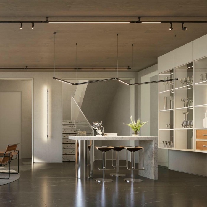 Трековый светодиодный светильник Novotech Konst Glat 359365