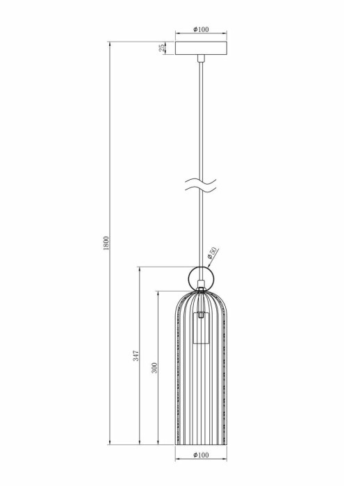 Подвесной светильник Maytoni Antic MOD302PL-01W
