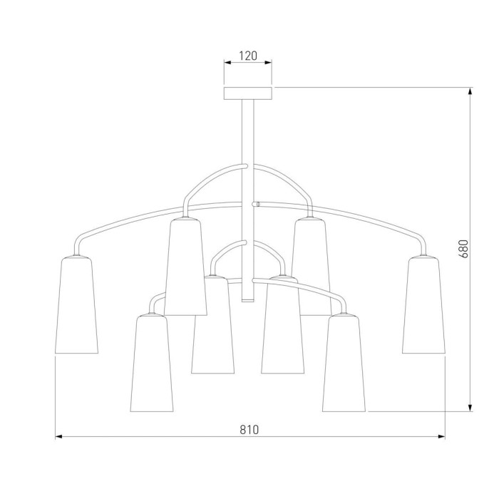 Подвесная люстра Eurosvet Omber 70137/8 латунь