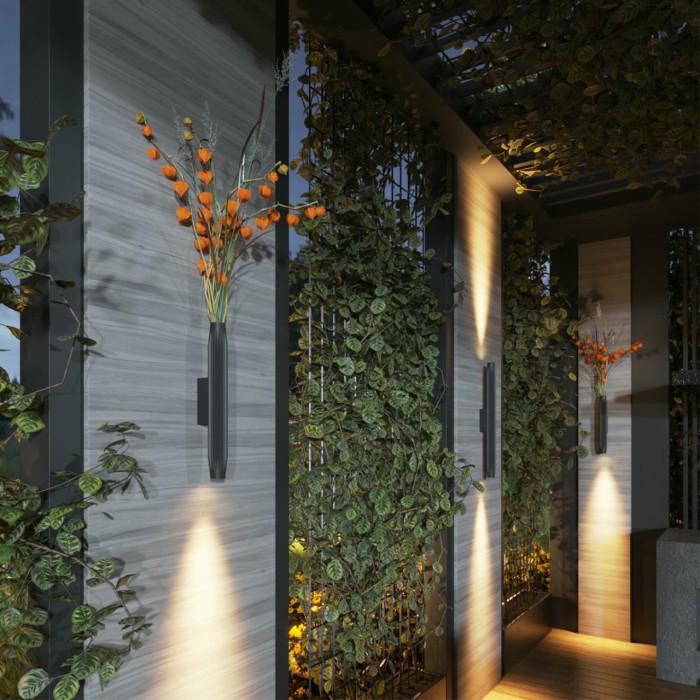 Уличный настенный светодиодный светильник Odeon Light Nature Jug 7141/6WLA