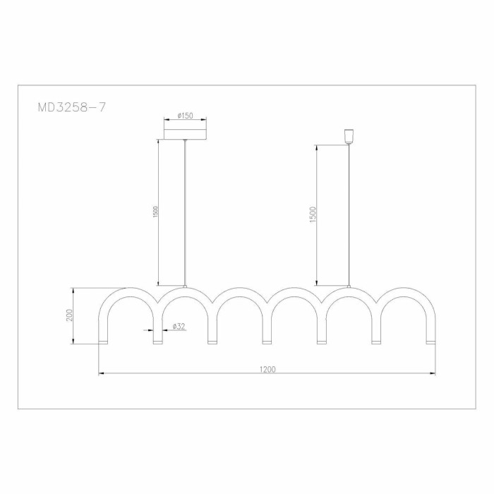 Подвесной светодиодный светильник Arte Lamp Warhol A3258SP-45BK
