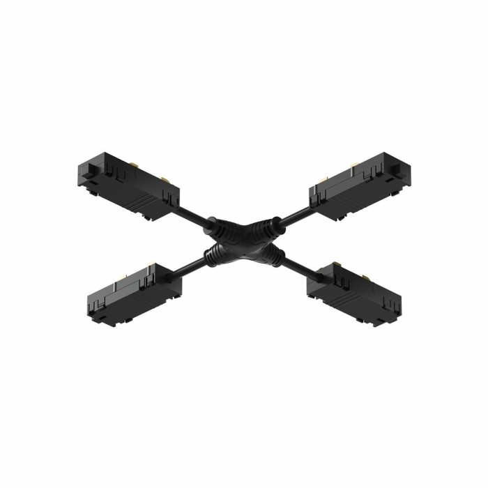 Коннектор X-образный гибкий Denkirs Smart Hide TR2116-BK