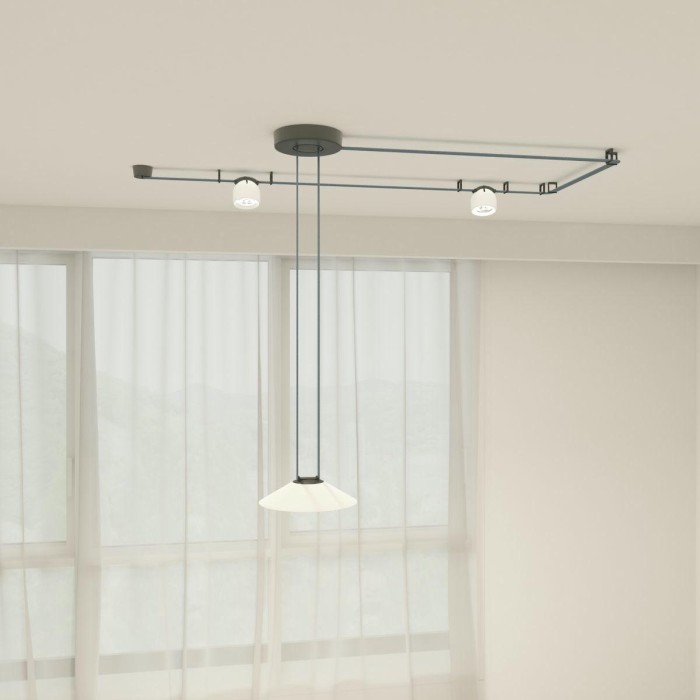 Трековый светодиодный светильник Denkirs Belty Flow DK5564-WH+BK