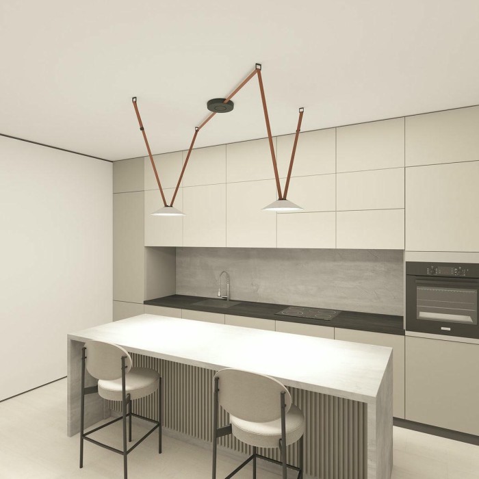 Трековый светодиодный светильник Denkirs Belty Flow DK5564-WH+BK