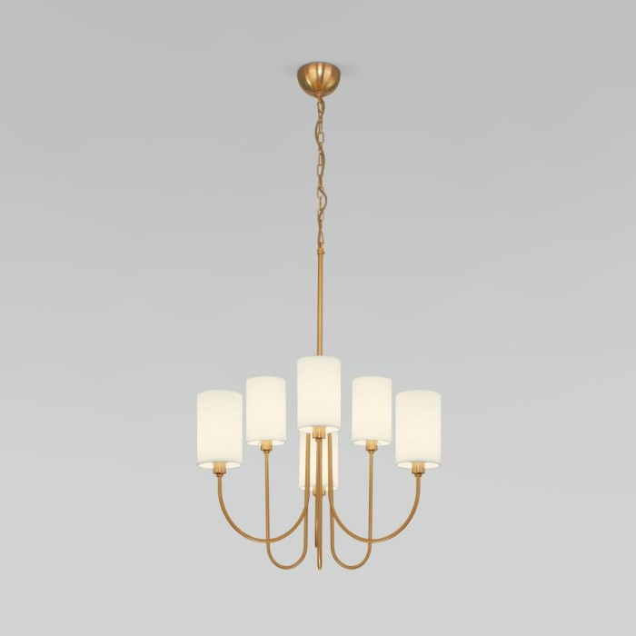 Подвесная люстра Eurosvet Abbey 60164/6 латунь Smart