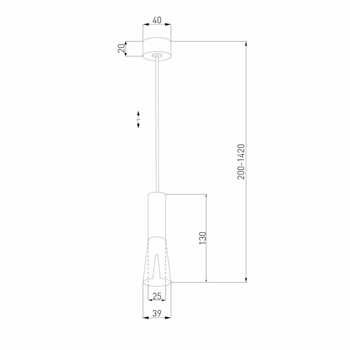 Подвесной светодиодный светильник Elektrostandard Pino 50311 LED a067971