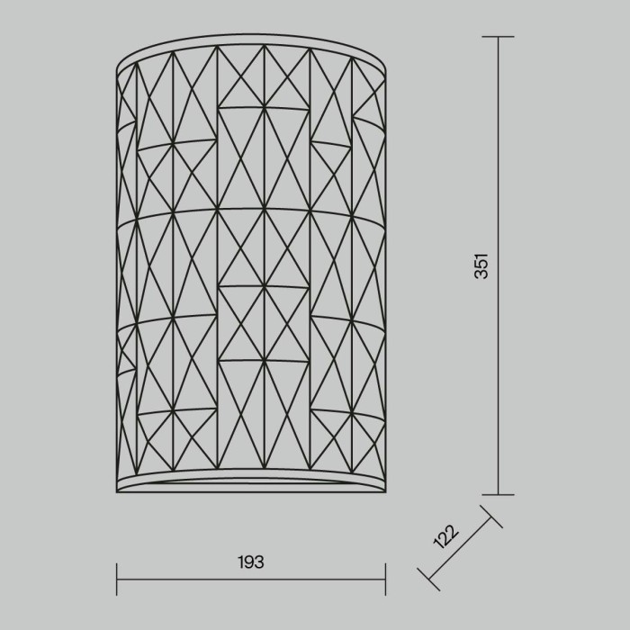 Настенный светильник Maytoni Gelid MOD184-WL-02-CH