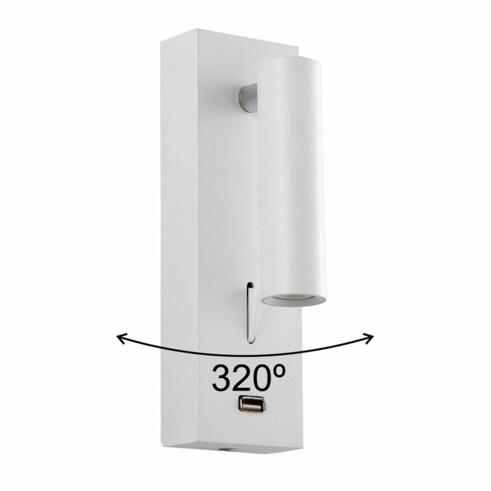 Настенный светильник Crystal Lux CLT 210W USB WH