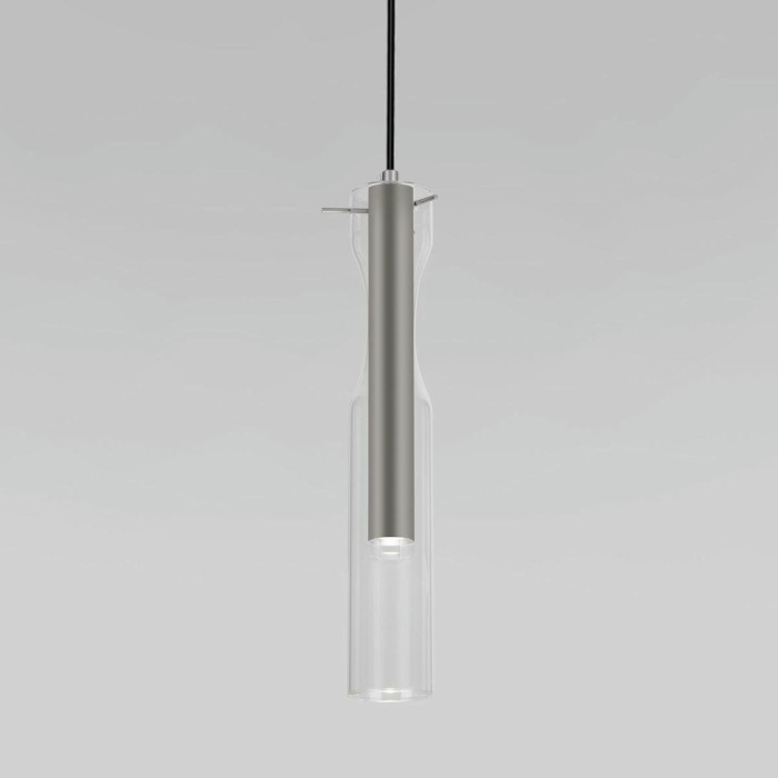 Подвесной светодиодный светильник Eurosvet Swan 50254/1 Led графит