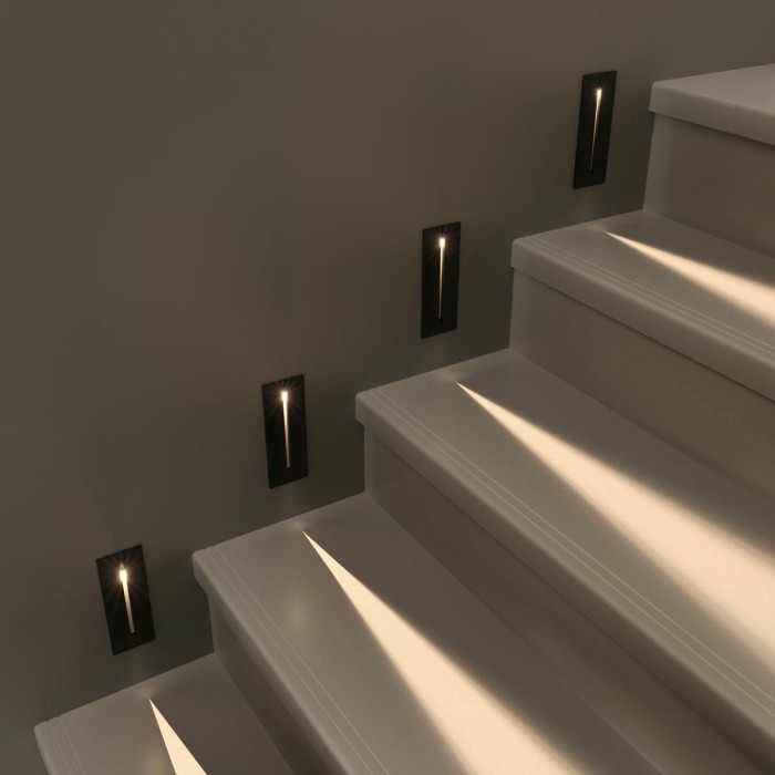 Встраиваемый светодиодный светильник Elektrostandard Step 8 40108/Led черный a055592