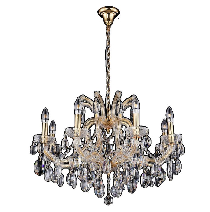 Подвесная люстра Crystal Lux Hollywood SP8 Gold
