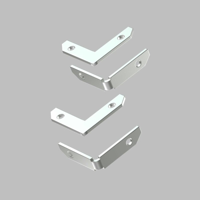 Комплект угловых соединителей шинопровода Denkirs Smart One (4 шт.) TR2027-AL