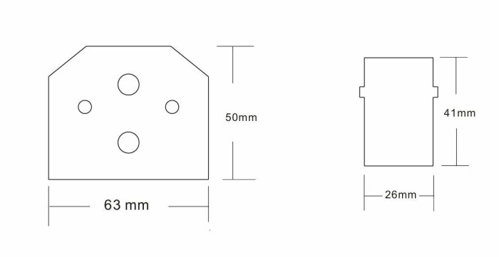 Заглушка для встраиваемого трека Crystal Lux CLT 0.235 06 BL