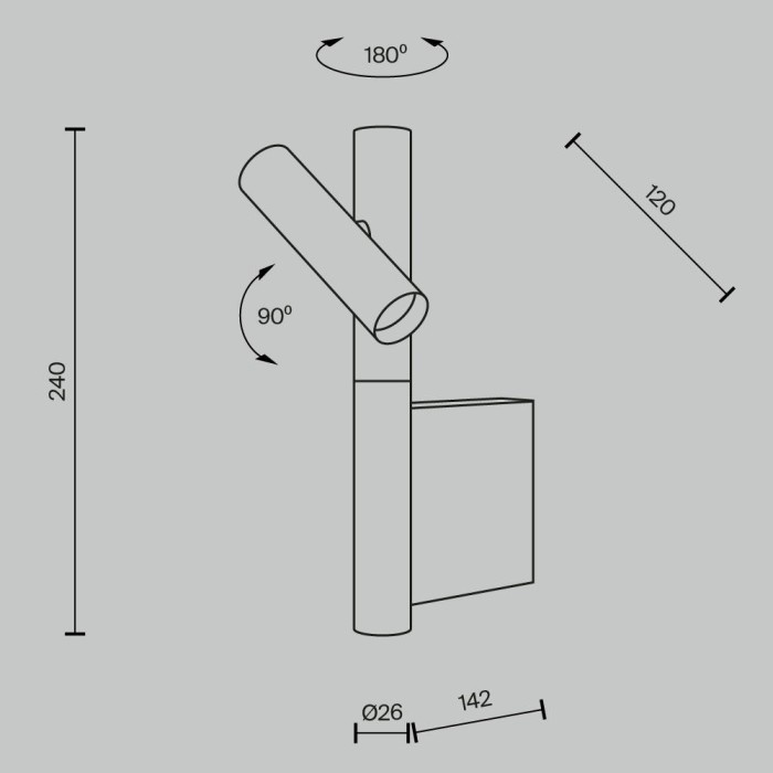 Бра Maytoni Modern MOD433WL-L3BS3K