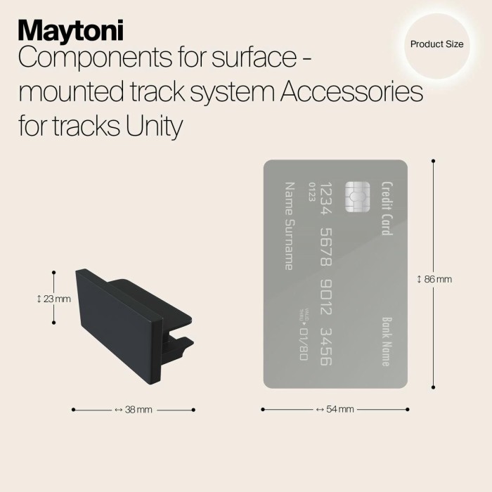 Заглушка Maytoni Track TRA001EC-11B