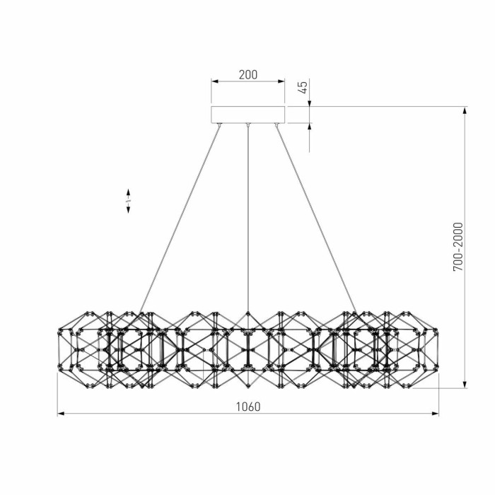 Подвесной светодиодный светильник Eurosvet Uma 90369/15 медь