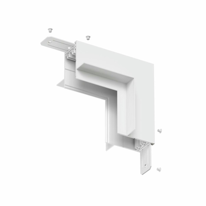 Коннектор L-образный стена-потолок Denkirs Smart Hide TR2118-WH