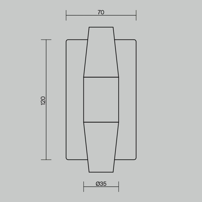 Настенный светильник (бра) Maytoni MOD401WL-L6BS3K