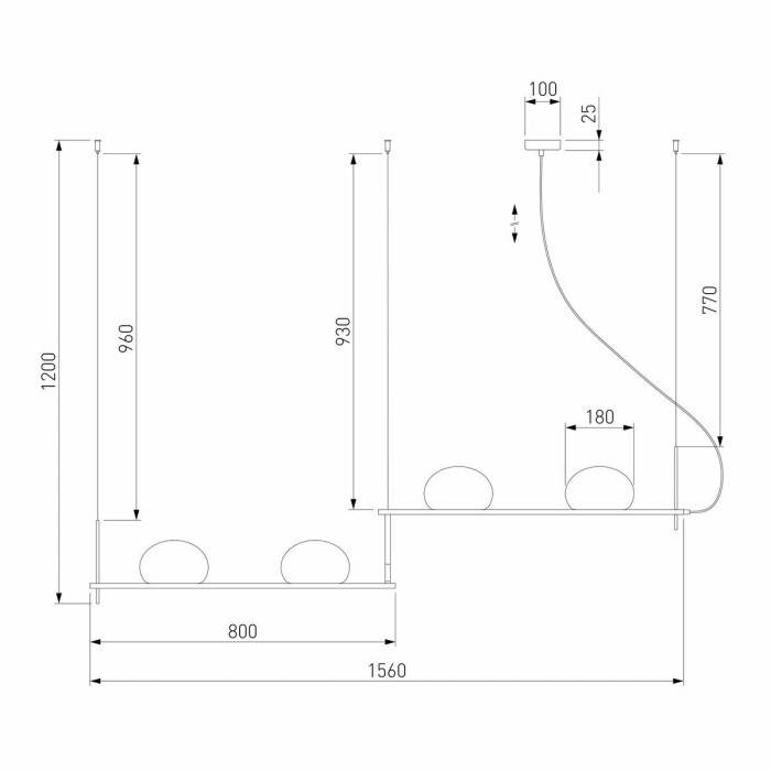 Подвесной светильник Eurosvet Stair 70145/4 латунь