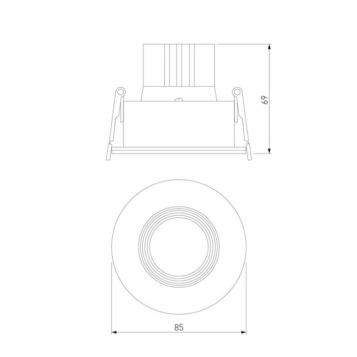 Встраиваемый светодиодный светильник Elektrostandard Artis 25096/LED a066135