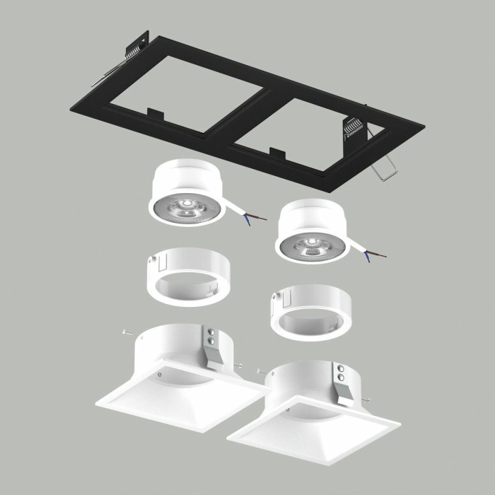 Комплект со светильником Lightstar Domino Quadro (214527+214506+214506+214006+214006) D5270606WMOD